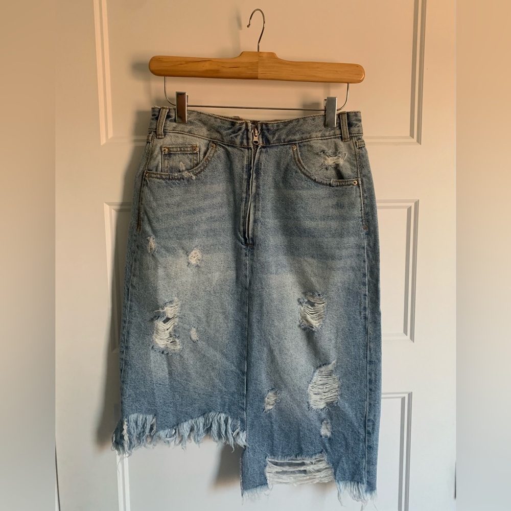 Zara high waist Denim Skirt